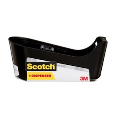 Desktop Tape Dispenser for 1 Core Tape Black Office Adhesive Dispensing Tool