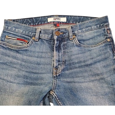 Tommy Jeans Ryan Straight Leg Medium Wash Denim Jeans Mens 29x30 Blue