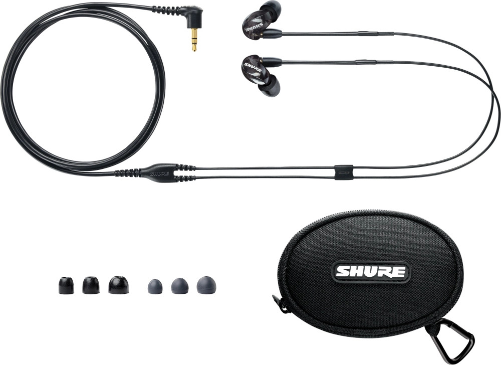 Shure SE215 Dynamic Microdriver Earphones Black