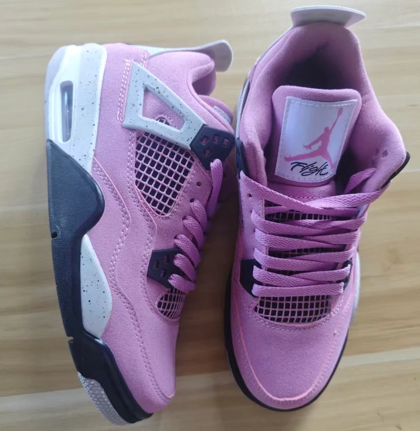 Jordan 4 "Orchid" Mid-Top Retro Basketball Shoes - Unisex - Pink - Image 2 of 4
