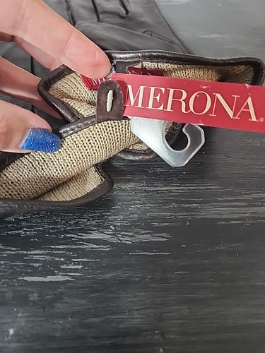 Guantes de cuero Merona talla L/XL marrón - Imagen 5 de 6