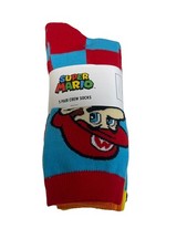 Bioworld Women's Super Mario Crew Socks 5-Pack Size 9-11