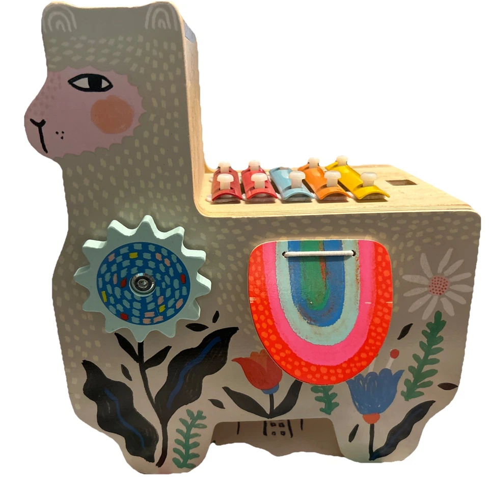 Instrumento de madera de llama musical de juguete Manhattan para niños pequeños Foto 2 de 4