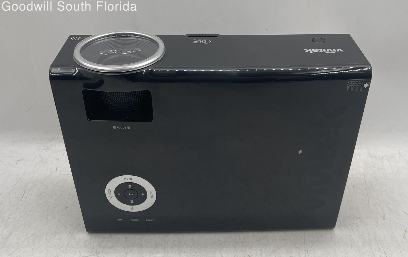 Projector Back Controls Vivitek D825MS Black Portable DLP Projector With Remote And Case Not ...