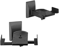 suptek Dual Side Clamping Bookshelf Speaker Wall Mounting Bracket Adjustable for