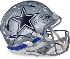 CeeDee Lamb Cowboys Signed Authentic Helmet - King Saladeen - LE 1/1 WN55915793