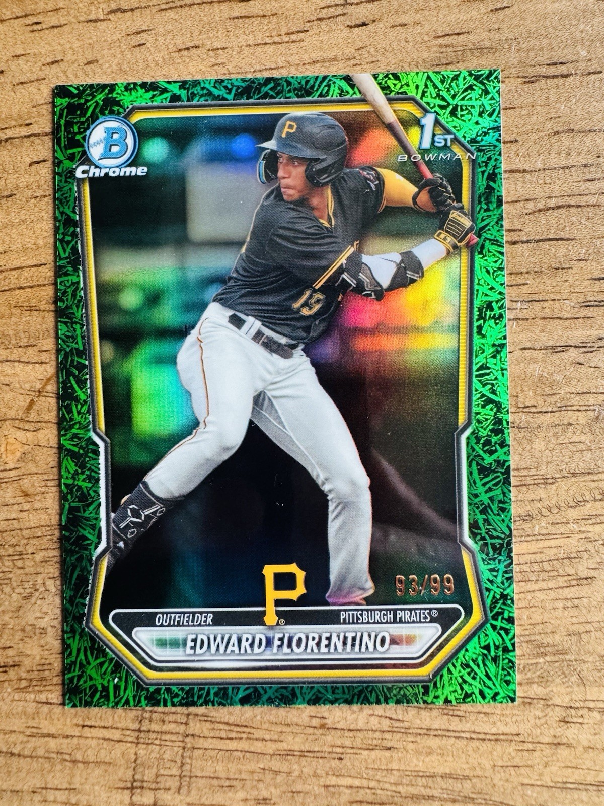Edward Florentino 2026 Bowman 1st Chrome GREEN GRASS REFRACTOR #/99🔥🔥