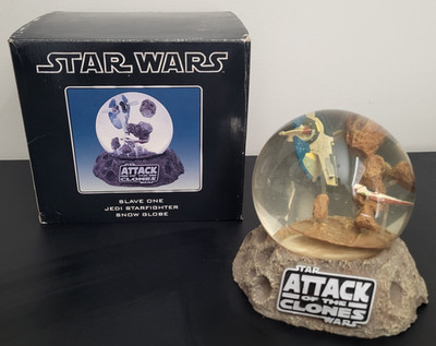 Slave One 1 Jedi Starfighter Snow Globe STAR WARS NECA MIB NEW