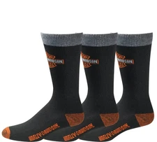 Harley Davidson Bar & Shield Riding Sock men's Shoe Sizes 9-13 4 pair