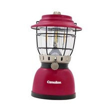 Rechargeable LED Camping Lantern, 800 Lumens, Dimmable Vintage Retro Red