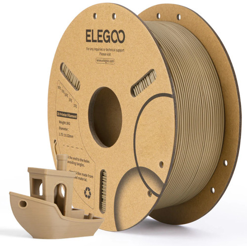 (BUY 6 GET 4 FREE,Add 10) ELEGOO Real Wood Flour Added 3D Printer Filament PLA