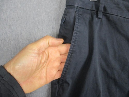 Birddog Boom Pantalon Homme 32x28 Gris Chino Slim Conique Zip Poches Décontracté Stretch - Photo 3/13