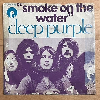 Vinyl 7'' Single:  Deep Purple    Smoke On The Water   (VG/F)