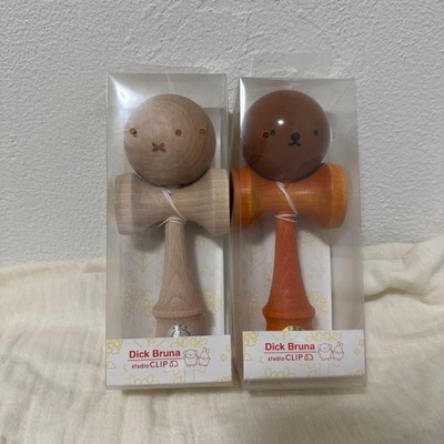 Dick Bruna Kendama Set Natural Brown Wooden Japanese Toy