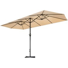 Sonnenschirm CASTELA doppelt oval 450x265 Bei...
