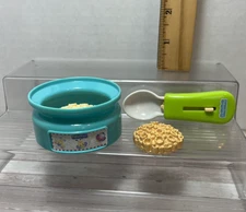 Fisher Price Little Mommy Baby doll Magic Cereal Bowl Retractable Spoon Food