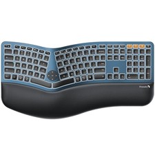 Backlit Bluetooth Ergonomic Keyboard, EK01 Plus Full Size Wireless Split Keyb...