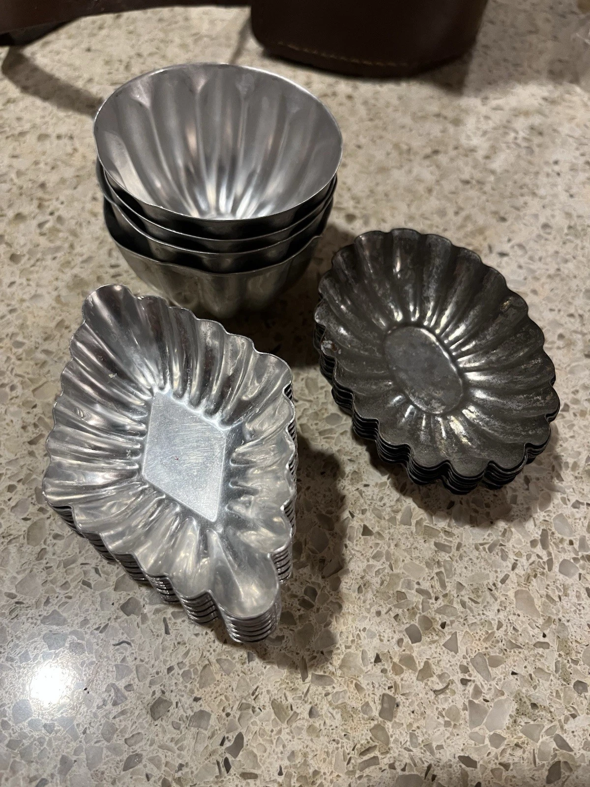 Aluminum Fluted Jello Tart Custard Cake Pan Cake Mold Combined 23 Molds