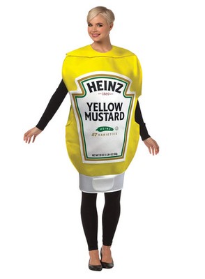 Heinz Senfflasche Kostüm - Die ikonische Ketchupflasche hier als