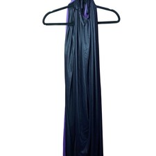 Halloween Cape Black Purple Two Tone Costume OS