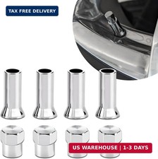10 PCS Tire Valve Caps, Valve Stem Covers, Chrome Plated Wheel Stem Sleeve FAST