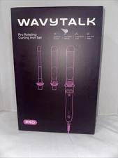 Wavytalk Pro Rotating Curling Iron Set.    Pink