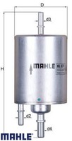 Mahle KL571 Kraftstofffilter Kraftstoffilter