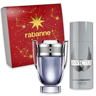 Paco Rabanne Invictus EDT 100Ml + Deo 150Ml Men's Sport Fragrance Gift Set