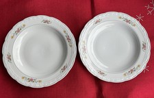 APULUM Porzellan Suppenteller  Blumendekor ca. 22 cm DM  neuwertig!