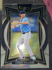 2025 Panini Select Baseball Carson Williams #54 Concourse Silver Refractor 