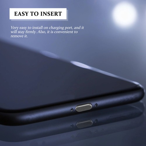 2 Pcs Staubstopfen Universelle Ladeanschlussabdeckung Stecker Für Handy - 第 10/12 張圖片