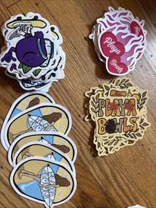 50-60 Playa Bowls Stickers 4 Varieties
