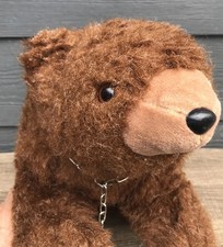 VTG Grizzly Bear Knickerbocker Animals of Distinction 16 plush Stuffed RARE HTF