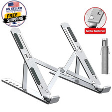 Aluminum Alloy Laptop Holder Stand Adjustable Foldable Portable for Notebook Com