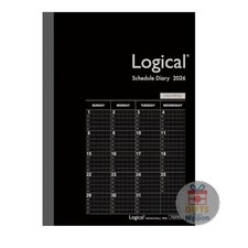 Nakabayashi 2026 Logical Diary A5 Monthly Notebook Black NS-A502-26BD New