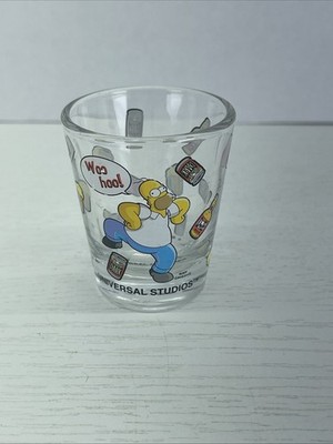 Universal Studios The Simpsons Homer Woo Hoo Duff Beer Shot Glass
