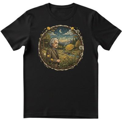 Herren T-Shirt Albert Einstein Physik Wissenschaft Natur E=mc2 Kunst Geschenk