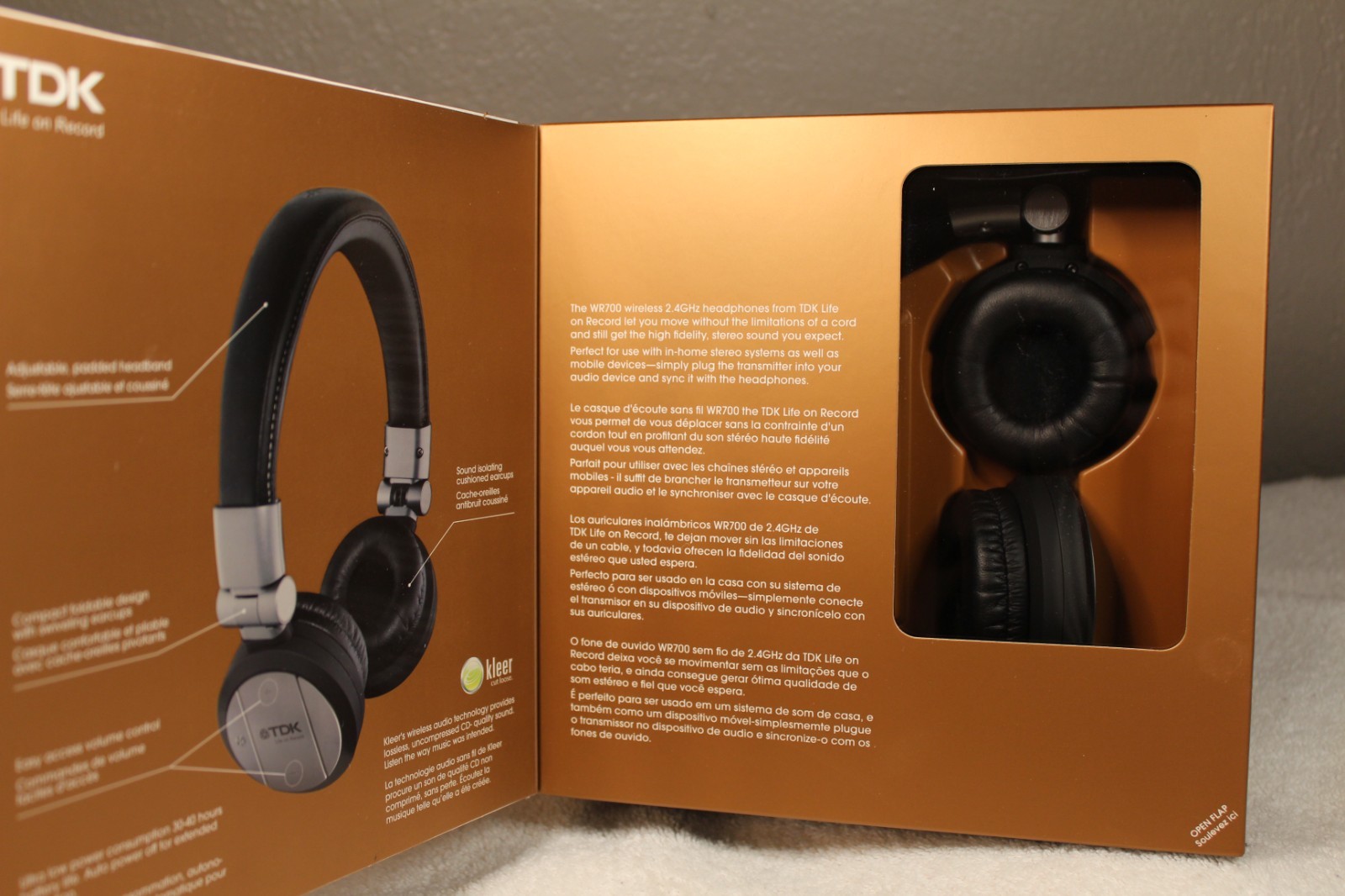 Wr700 TDK WR700 Wireless Headphones With Kleer Wireless Technology. New In ...