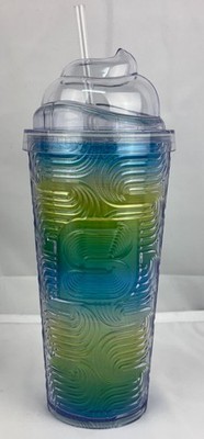 7-Eleven Slurpee Green/Blue Iridescent Swirl 24oz Venti Tumbler