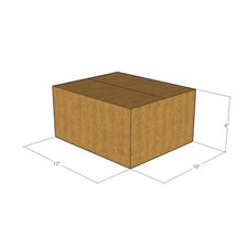 15 12x10x6 Kraft Brown Corrugated Shipping Boxes 32 ECT Single-Wall New
