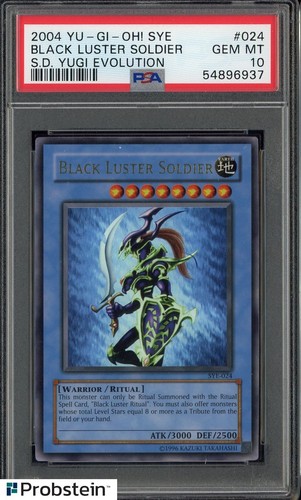 2004 Yu-Gi-Oh! SYE Structure Deck Yugi Evolution Black Luster Soldier PSA 10