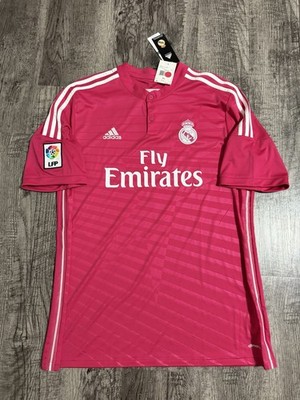 Cristiano Ronaldo Real Madrid Adidas 2014/15 Away Pink Jersey Size