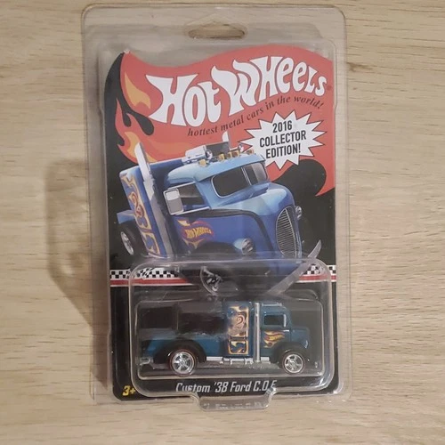 hot wheels red line club 1:64 custom '38 ford c.o.e. blue diecast truck RLC