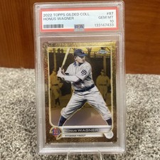 2022 Topps Gilded Honus Wagner Gold Refractor /99 PSA 10 - 1st Year Gilded