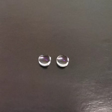 2PCS 12.7mm Optical Glass Doublet Convex Lens Focal Length 40mm for Laser Lens
