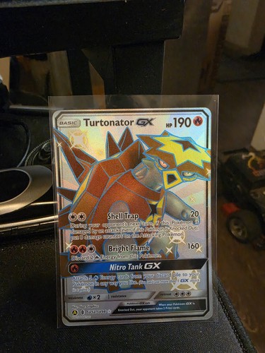 Turtonator GX SV52/SV94 Shiny GX Rare Hidden Fates Shiny Vault Pokemon Holo NM
