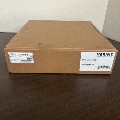 Verint Lantronix EVR-SW-10POE+ Managed Switch 8 Port Gigabit PoE+