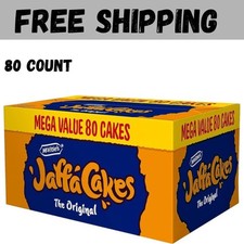 McVitie's Jaffa Cakes Mega Box Value Pack 80 Count 4 Packs of 20 Cakes