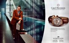 2007 CARL F. BUCHERER Watch Manero Perpetual Calendar 2-Page Magazine PRINT AD