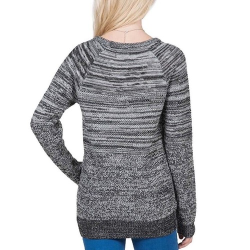 VOLCOM B0731606 CruisinOn Jumper Mix Knit Sweater Wool Blend Gray Marl Melange L - Picture 3 of 10